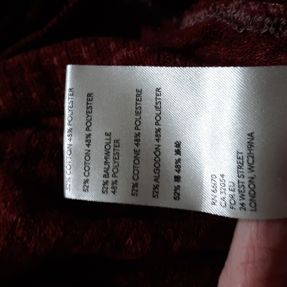 We the free free people south side thermal top double v neck slouchy oversized - Picture 7 of 8